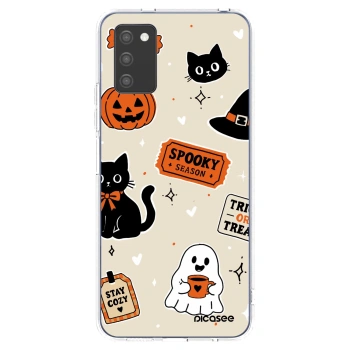 Hülle für Samsung Galaxy A02s A025G - Halloween stickers