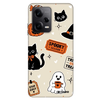 Hülle für Xiaomi Redmi Note 12 Pro+ 5G - Halloween stickers