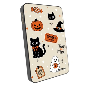 Powerbank mit MagSafe 5 000 mAh Grau - Halloween stickers