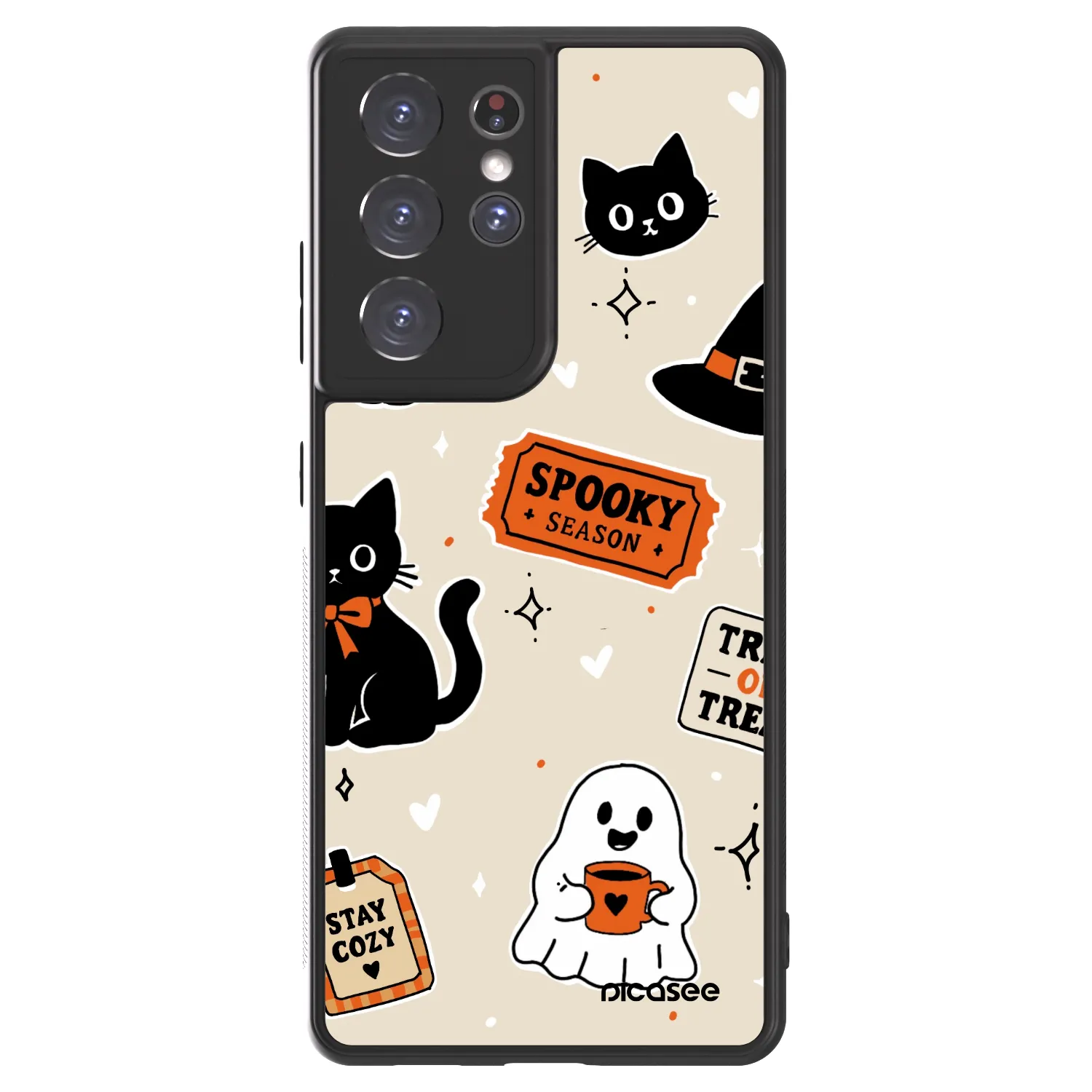 Picasee ULTIMATE CASE für Samsung Galaxy S21 Ultra 5G G998B - Halloween stickers