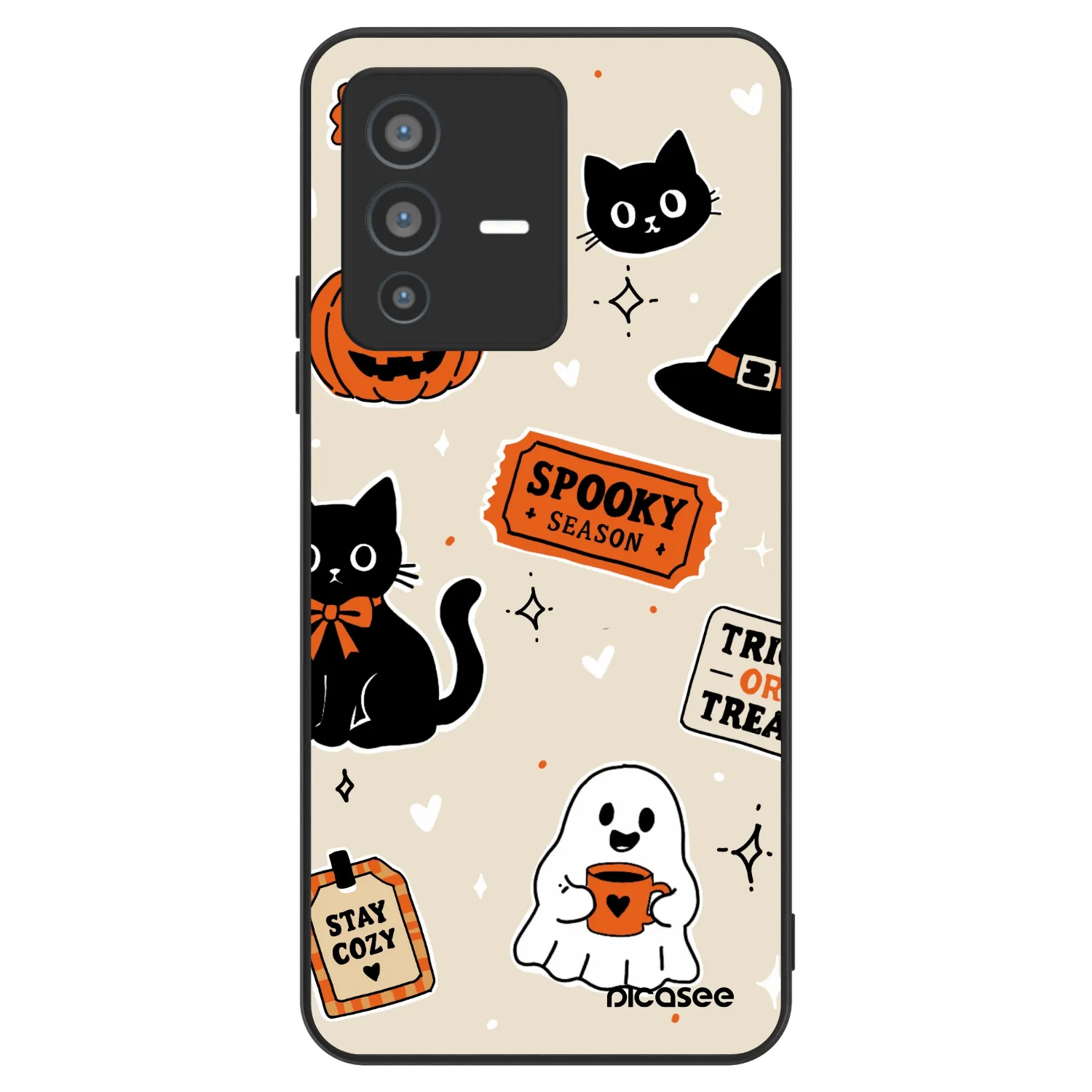 Picasee ULTIMATE CASE für Vivo V23 5G - Halloween stickers