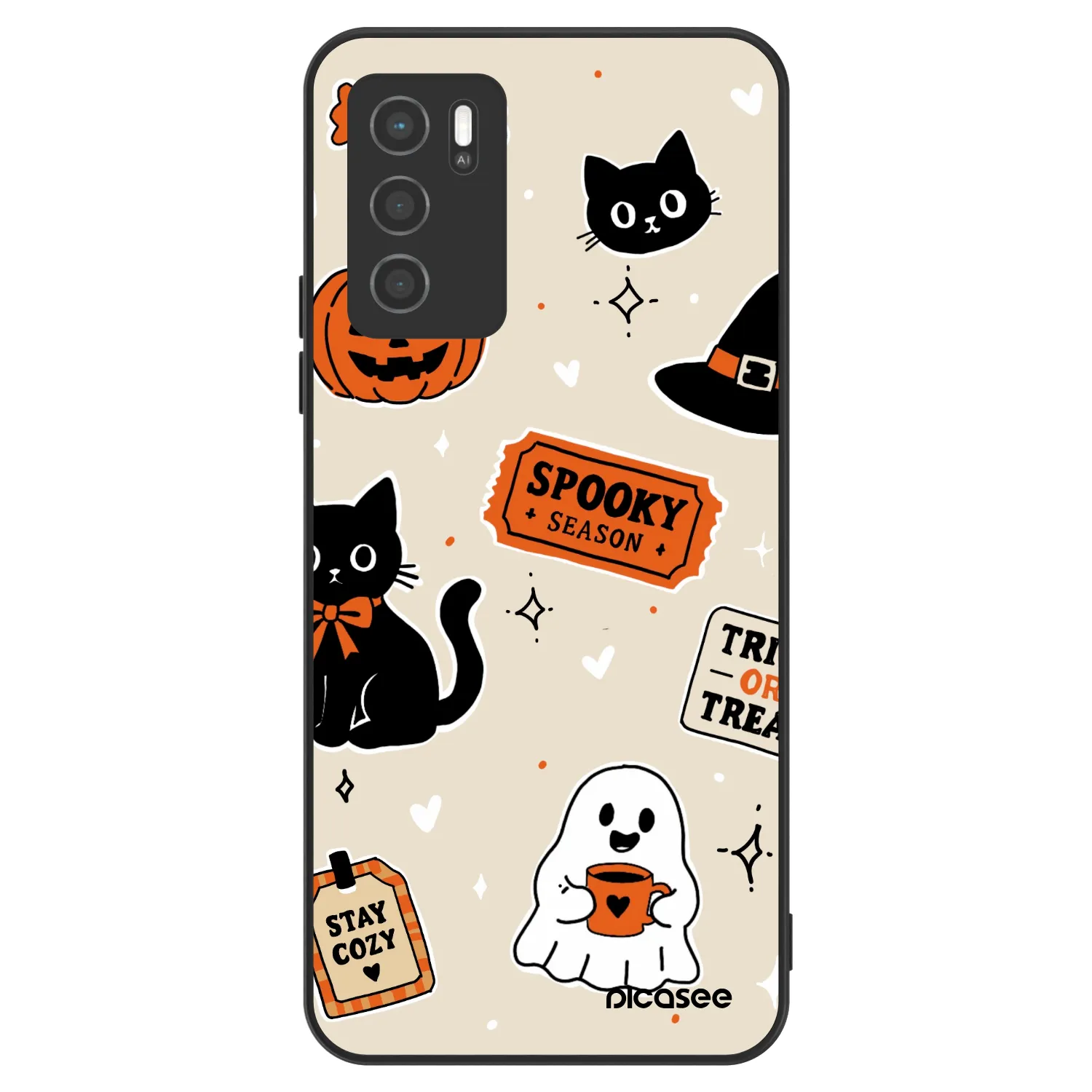 Picasee ULTIMATE CASE für OPPO A16 - Halloween stickers