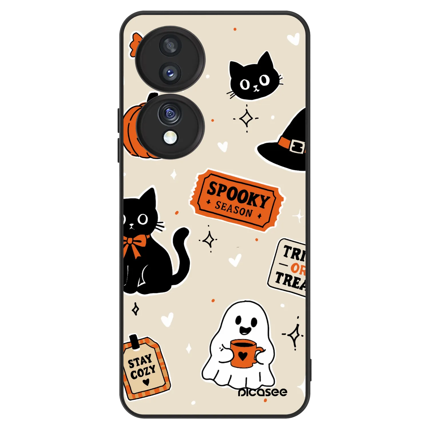 Picasee ULTIMATE CASE für Honor 70 - Halloween stickers