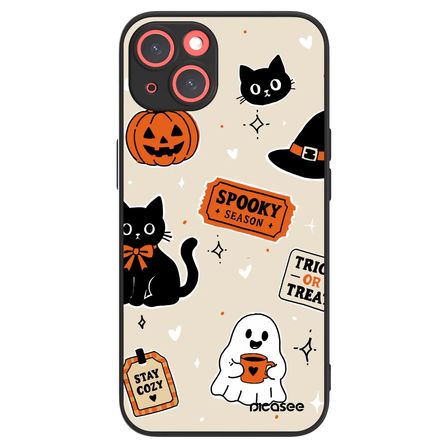 Picasee ULTIMATE CASE MagSafe für Apple iPhone 13 - Halloween stickers