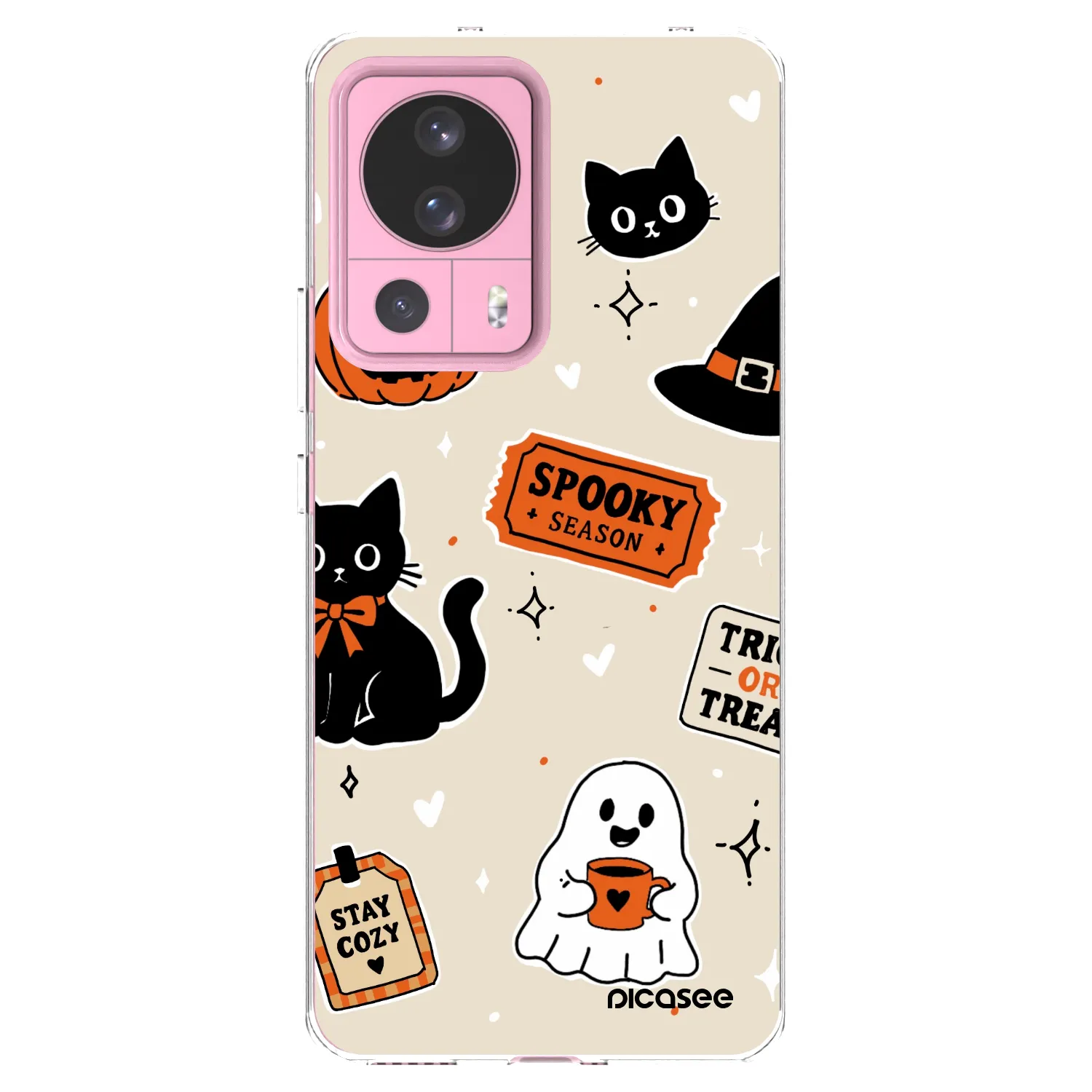 Picasee Xiaomi 13 Lite Hülle - Transparentes Silikon - Halloween stickers