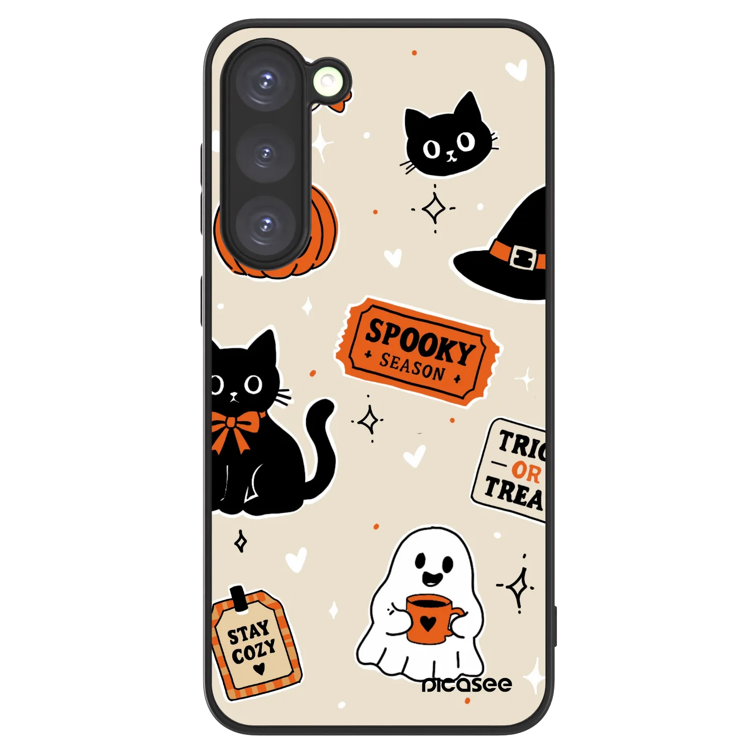 Picasee ULTIMATE CASE PowerShare für Samsung Galaxy S23+ 5G - Halloween stickers