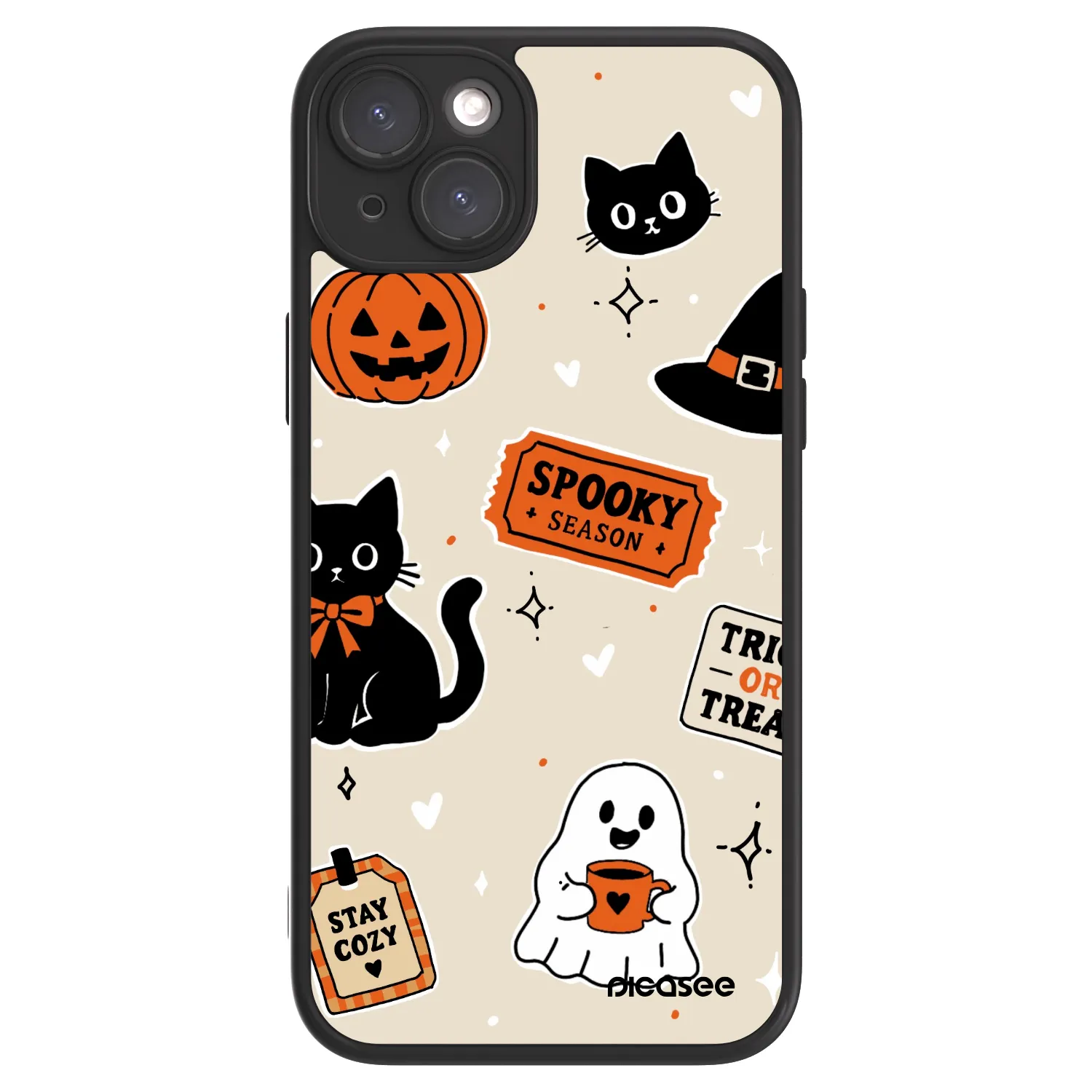 Picasee ULTIMATE CASE MagSafe für Apple iPhone 15 Plus - Halloween stickers