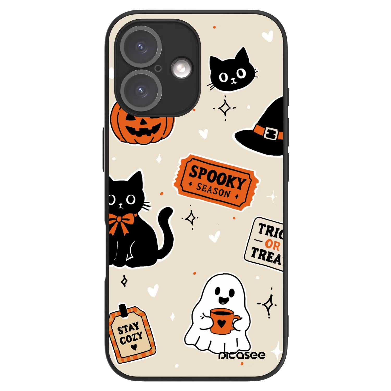 Picasee ULTIMATE CASE MagSafe für Apple iPhone 16 - Halloween stickers