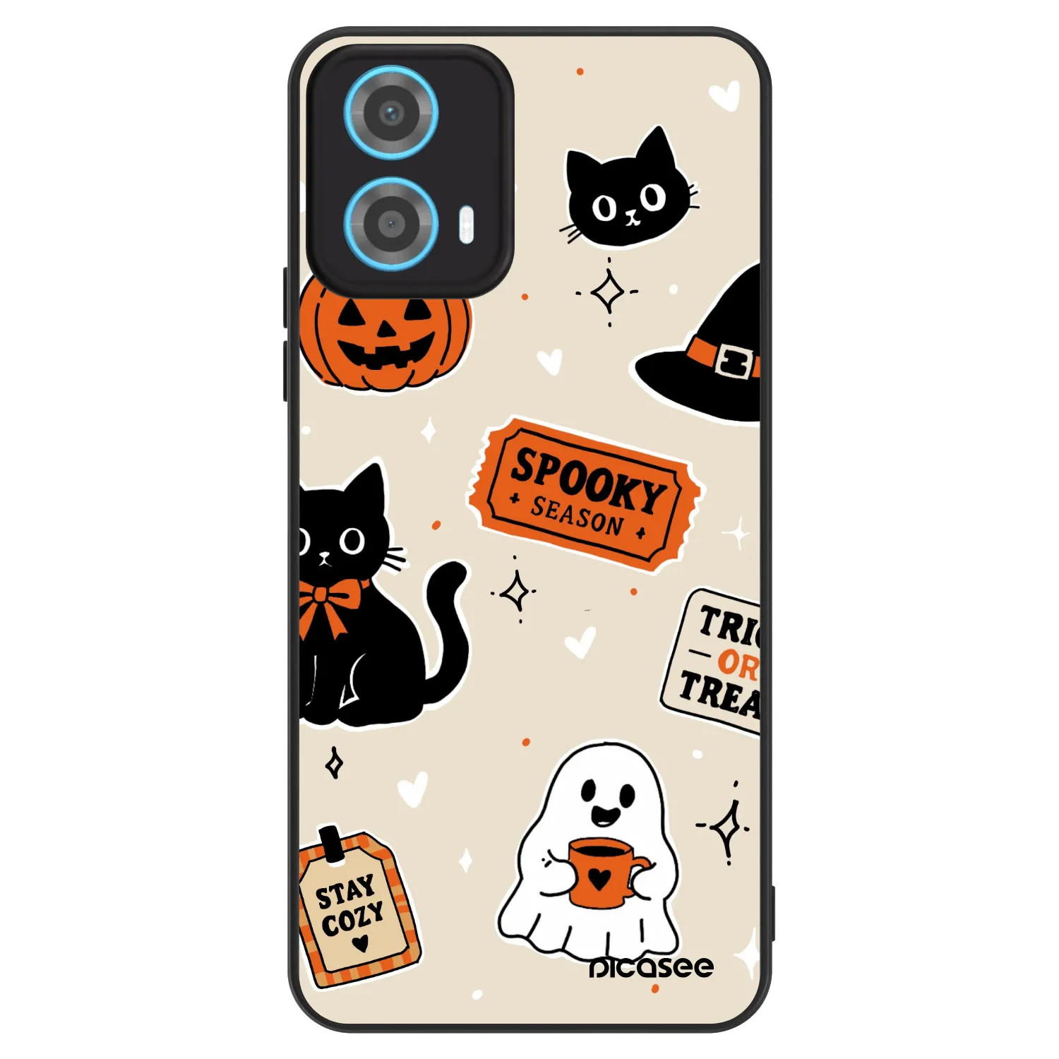 Picasee ULTIMATE CASE für Motorola Moto G34 5G - Halloween stickers