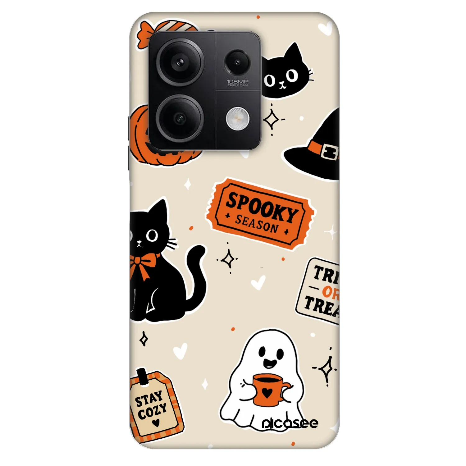 Picasee Fashion Case für Xiaomi Redmi Note 13 5G - Halloween stickers