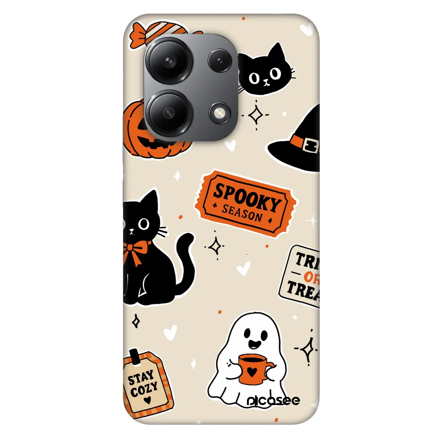 Picasee Fashion Case für Xiaomi Redmi Note 13 4G - Halloween stickers