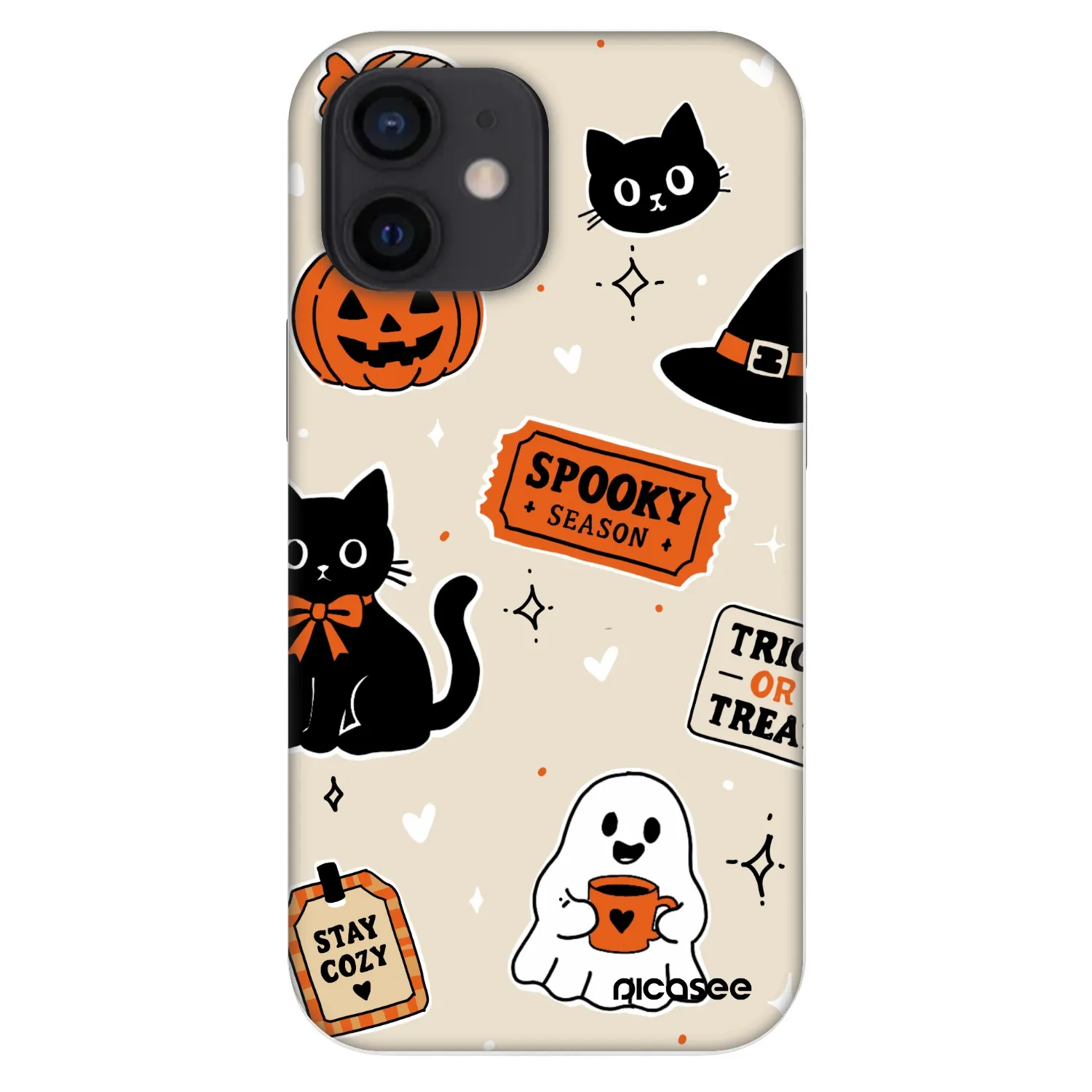 Picasee Fashion Case für Apple iPhone 12 mini - Halloween stickers