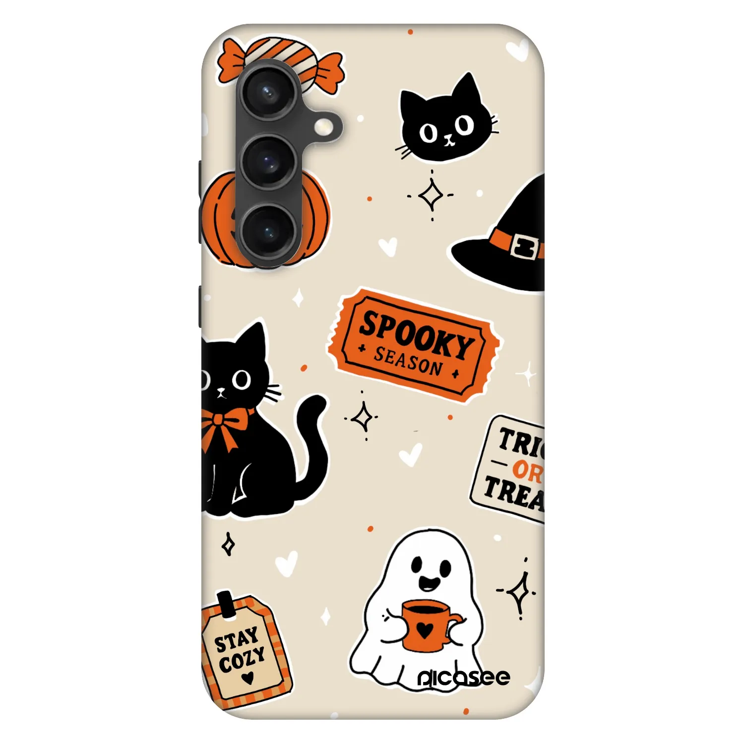 Picasee Fashion Case für Samsung Galaxy S24 FE S721B - Halloween stickers