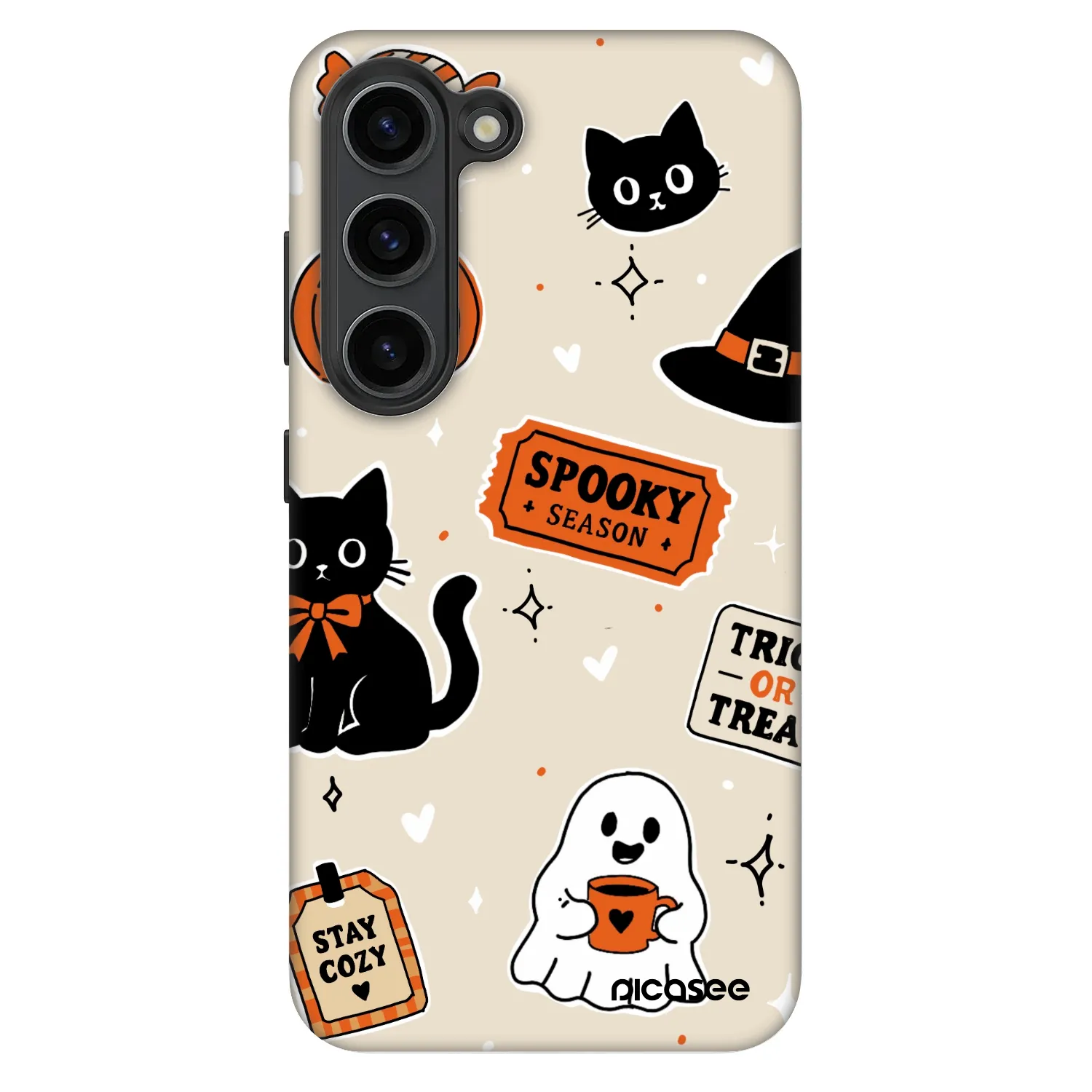 Picasee Fashion Case für Samsung Galaxy S23 5G - Halloween stickers