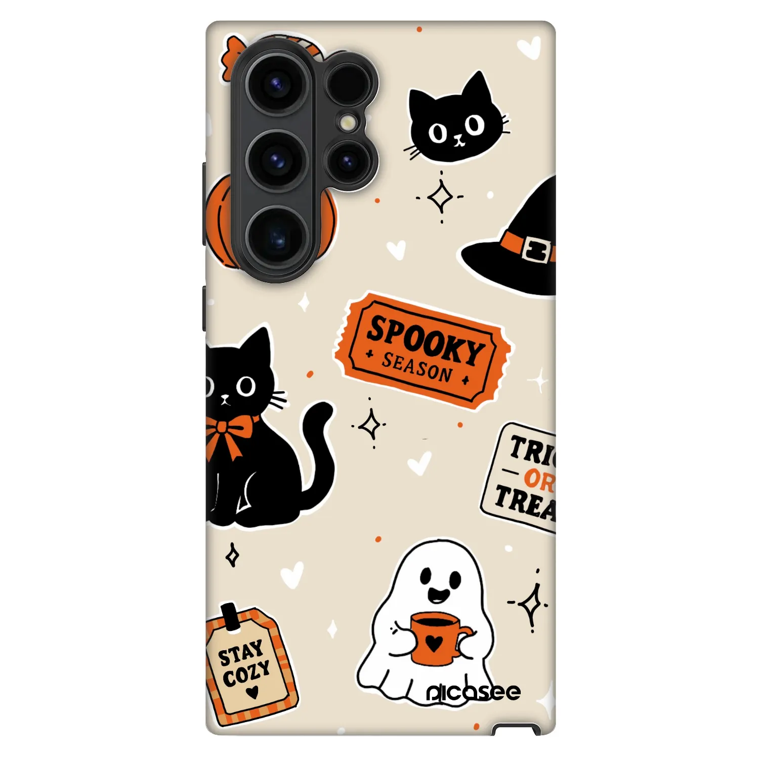 Picasee Fashion Case für Samsung Galaxy S22 Ultra 5G - Halloween stickers