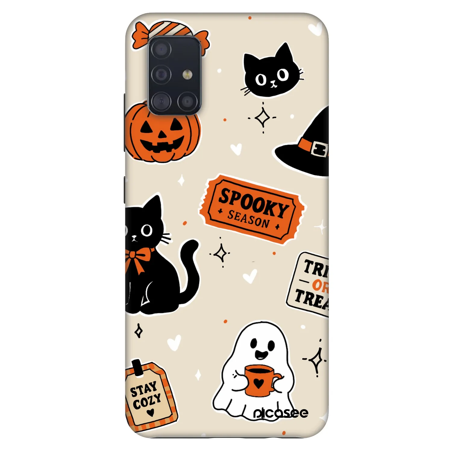 Picasee Fashion Case für Samsung Galaxy A51 A515F - Halloween stickers