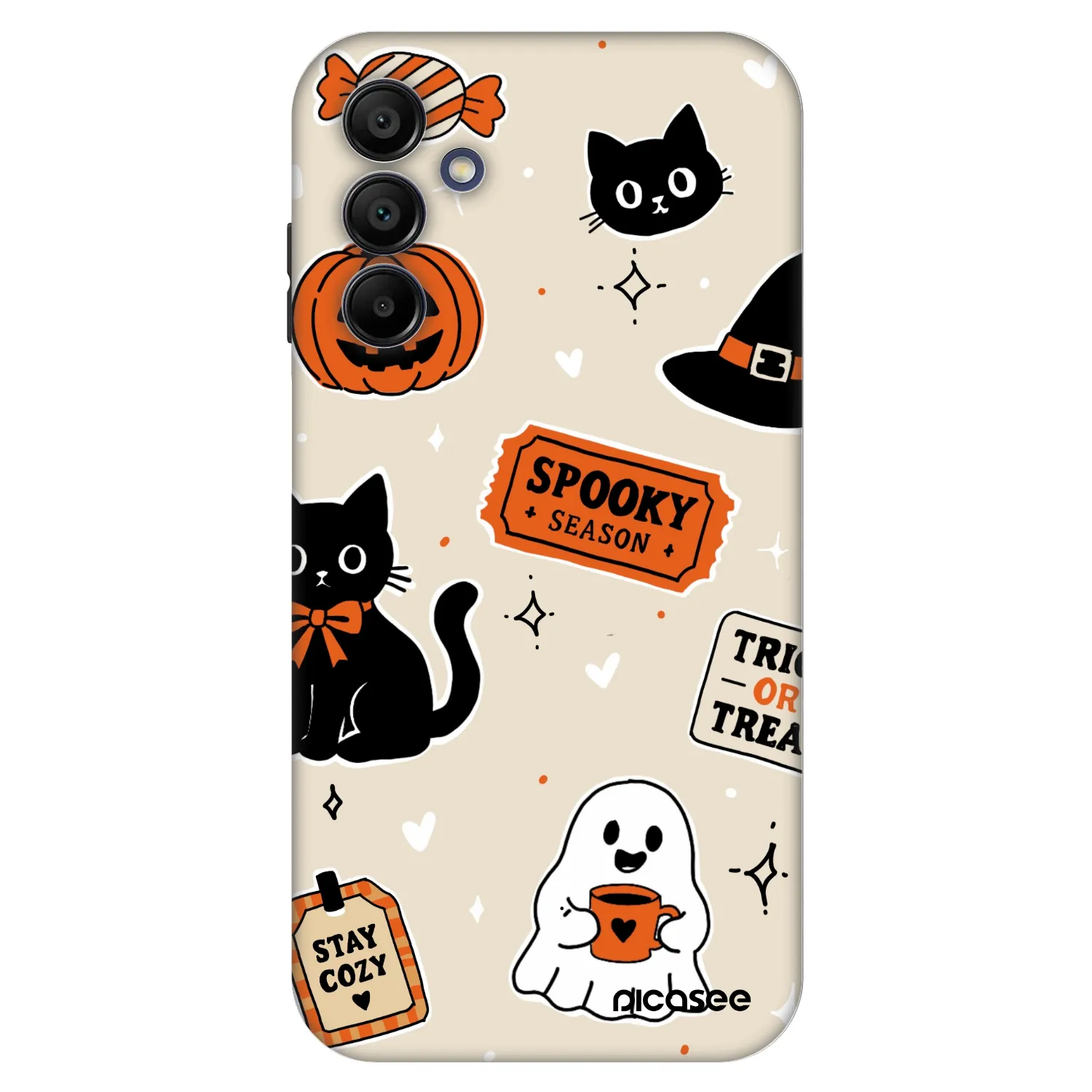 Picasee Fashion Case für Samsung Galaxy A15 A155F 4G - Halloween stickers