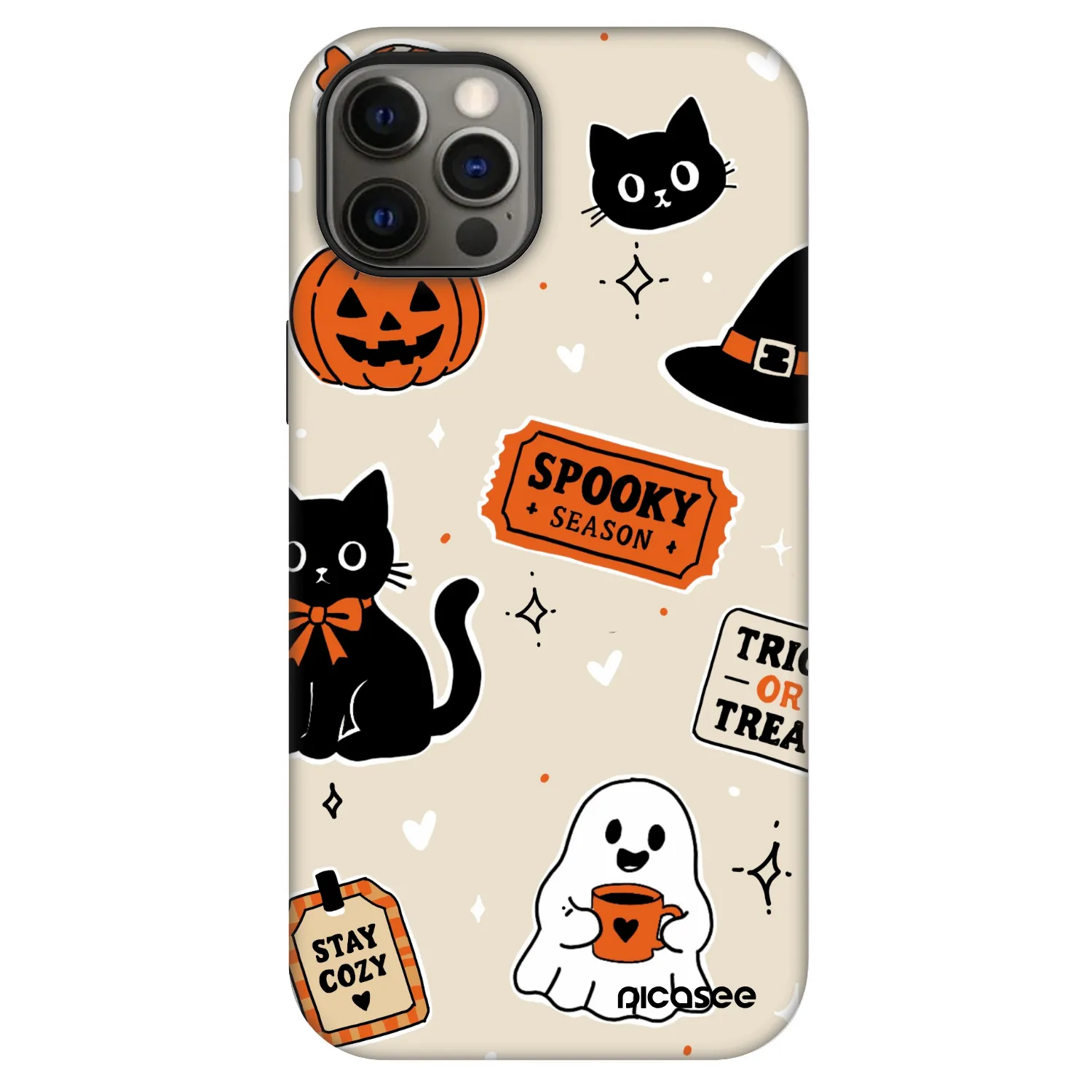 Picasee Fashion Case MagSafe für Apple iPhone 12 - Halloween stickers