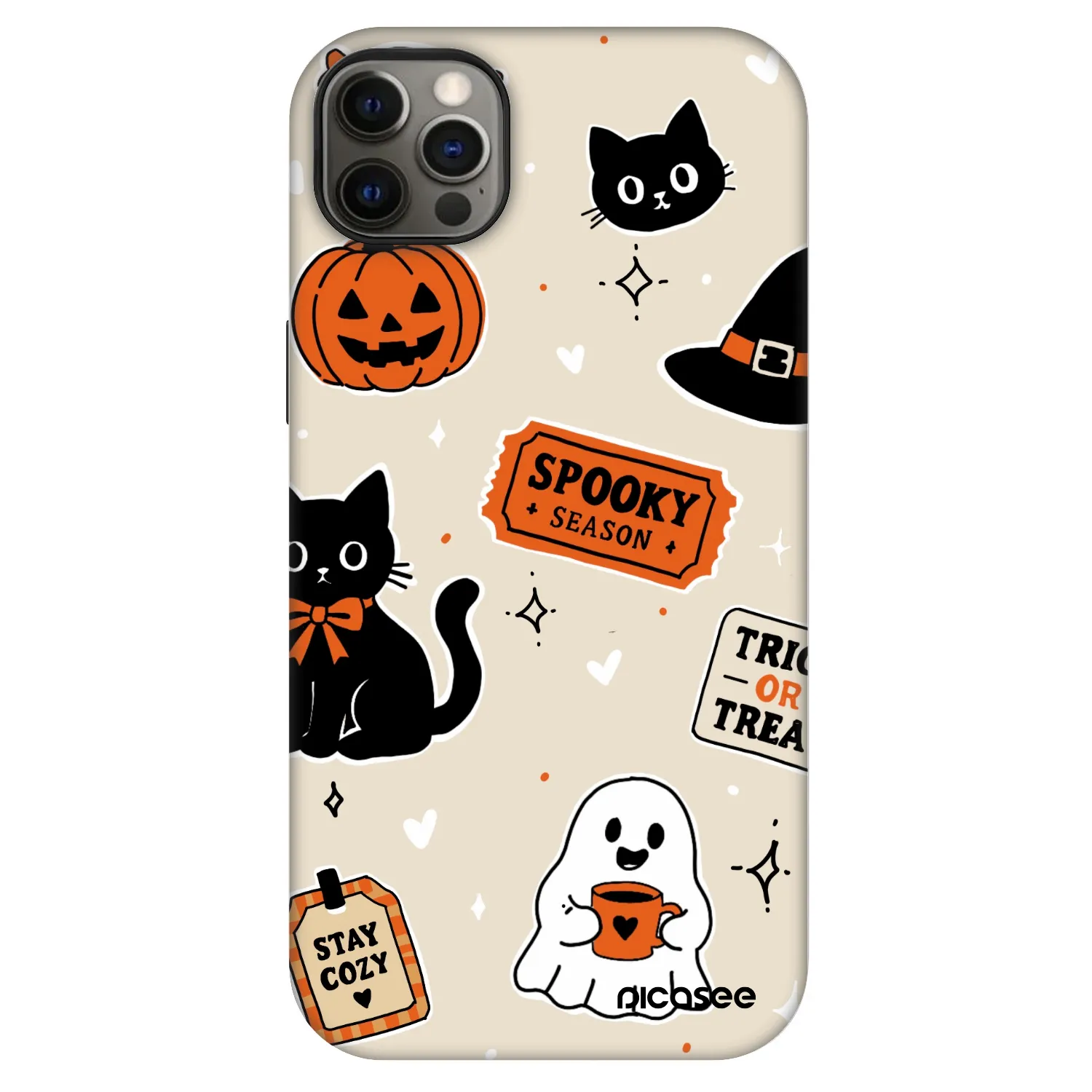 Picasee Fashion Case MagSafe für Apple iPhone 12 Pro Max - Halloween stickers