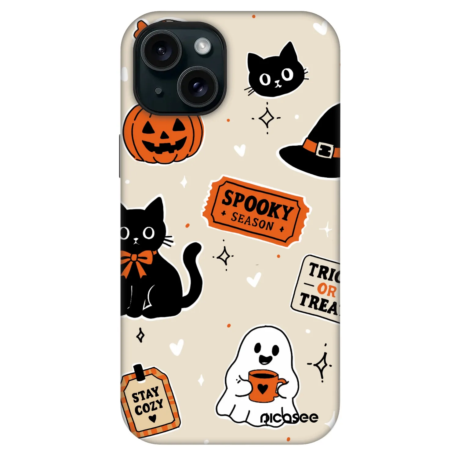 Picasee Fashion Case MagSafe für Apple iPhone 13 - Halloween stickers