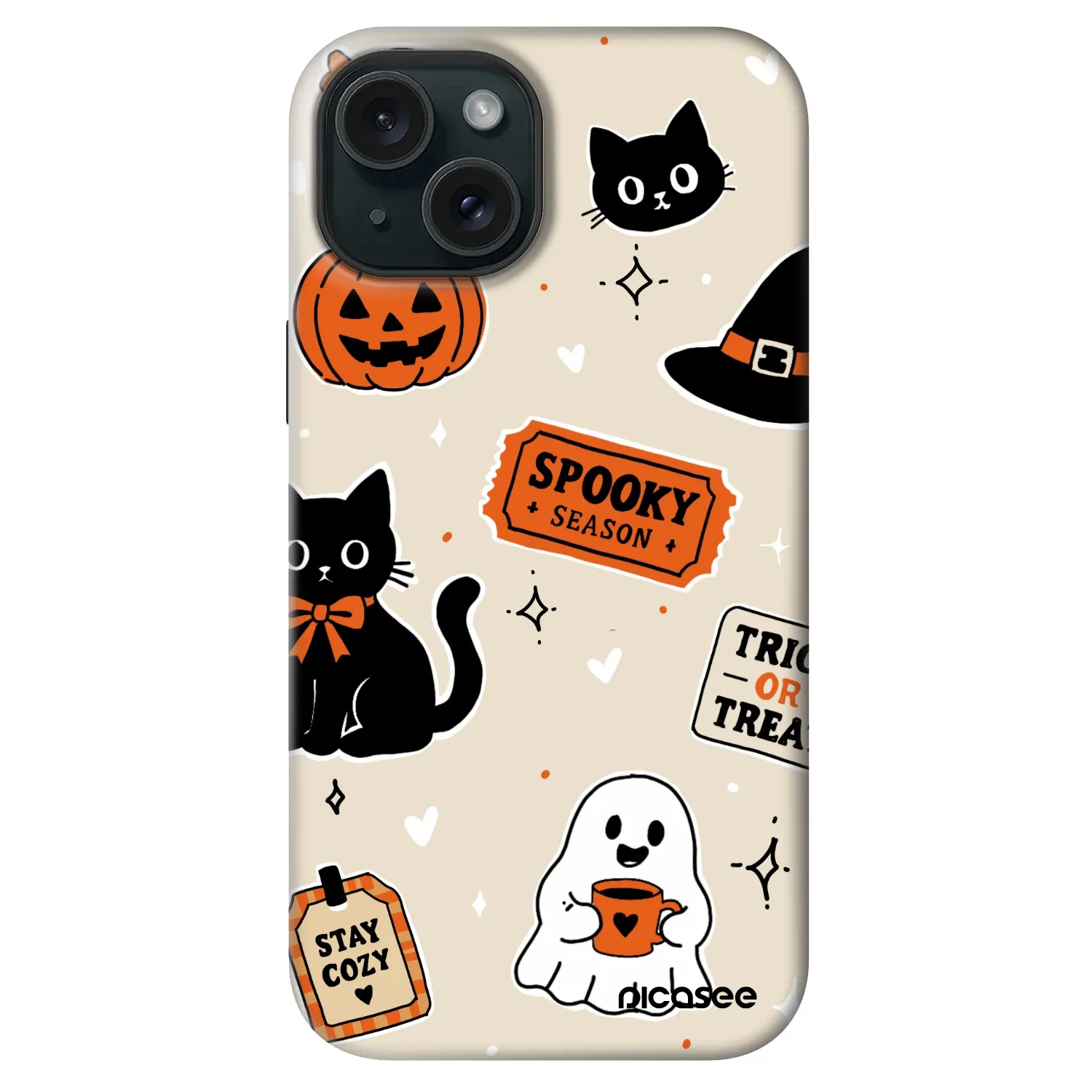 Picasee Fashion Case MagSafe für Apple iPhone 14 - Halloween stickers