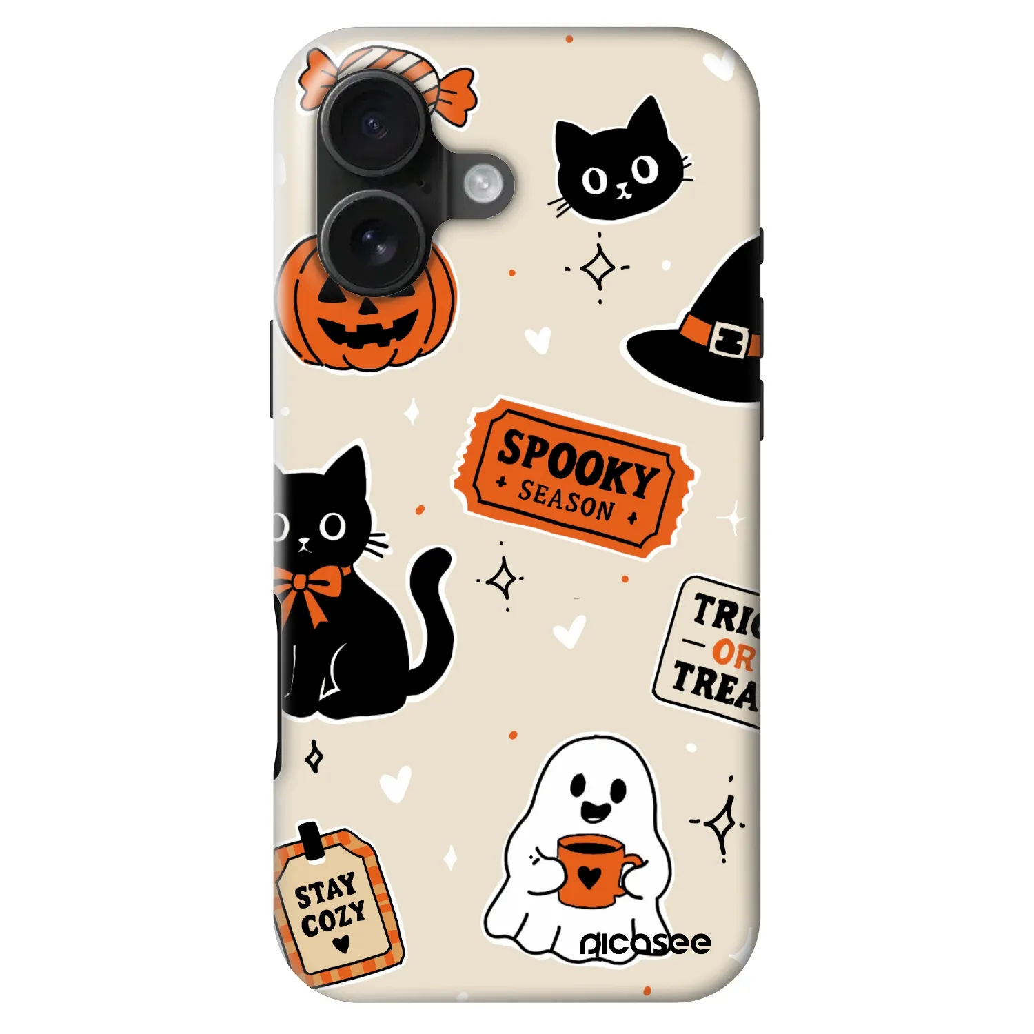 Picasee Fashion Case MagSafe für Apple iPhone 16 - Halloween stickers