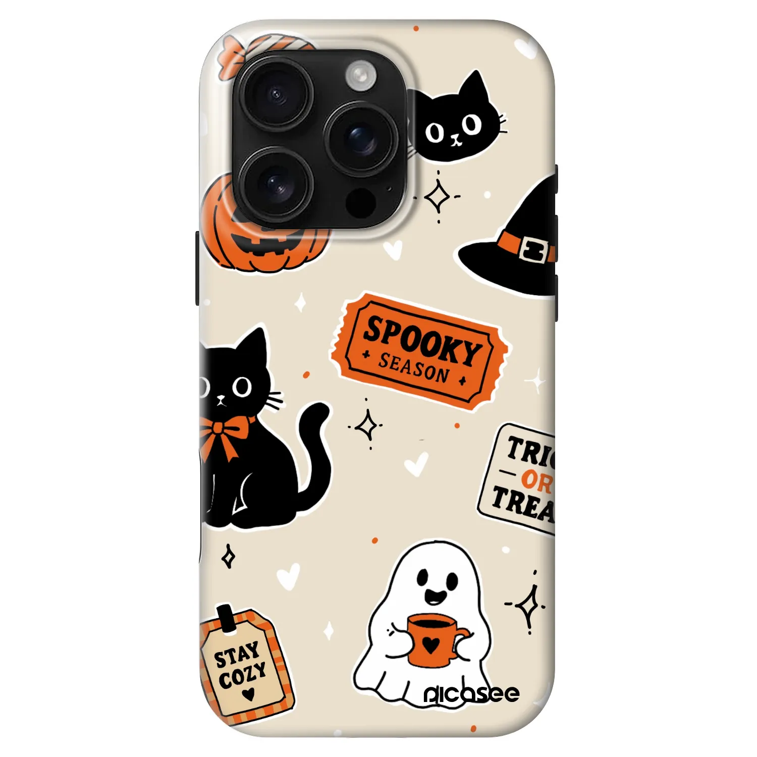 Picasee Fashion Case MagSafe für Apple iPhone 16 Pro - Halloween stickers