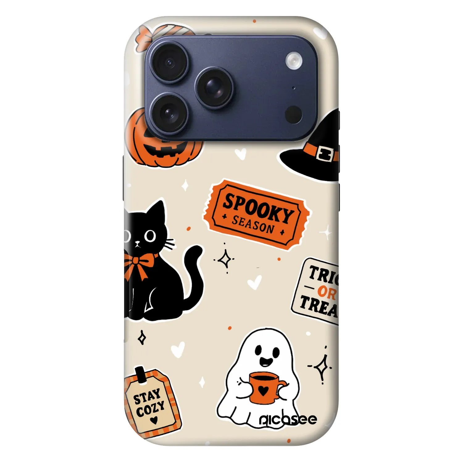 Picasee Fashion Case MagSafe für Apple iPhone 17 Pro - Halloween stickers