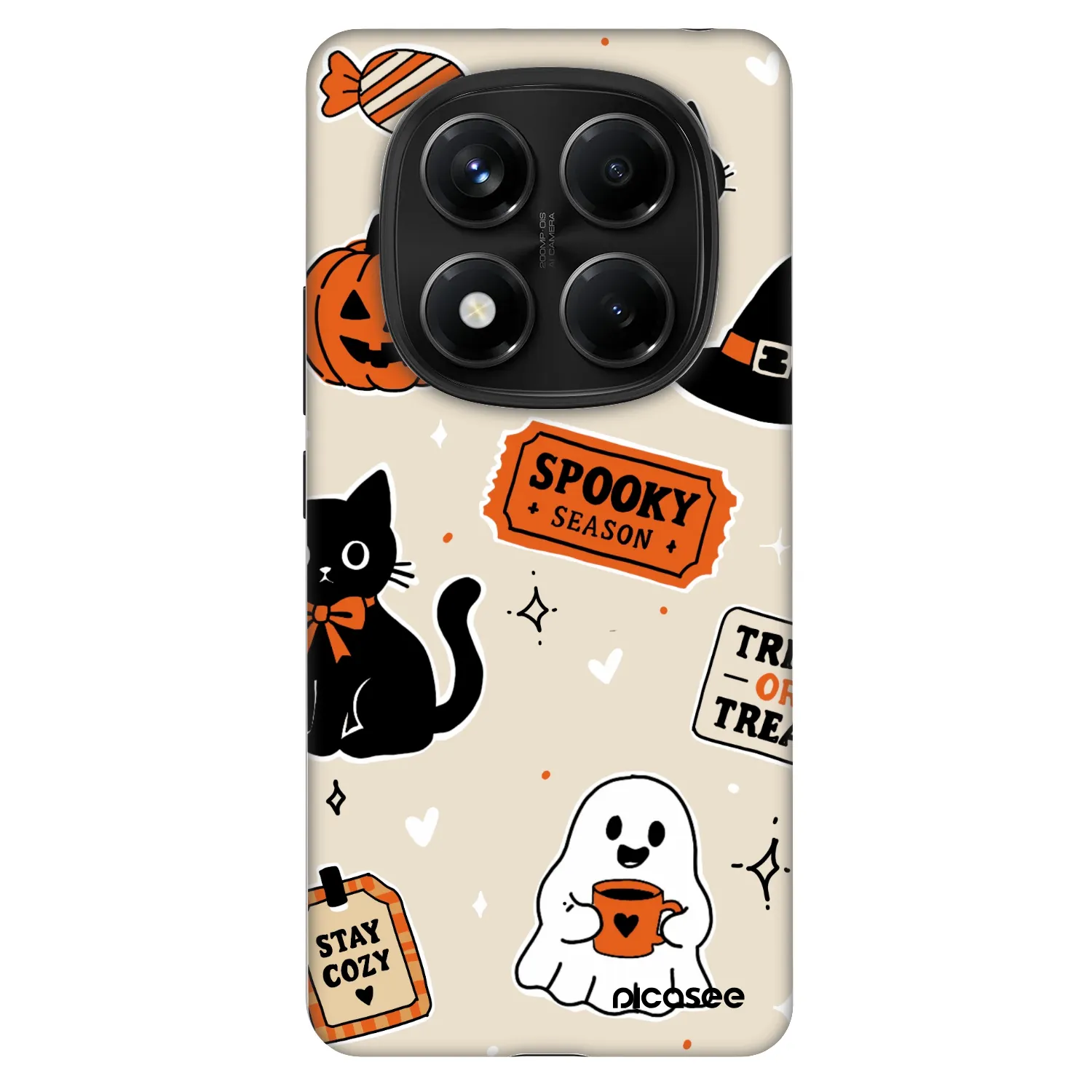 Picasee Fashion Case für Xiaomi Redmi Note 14 Pro 4G - Halloween stickers