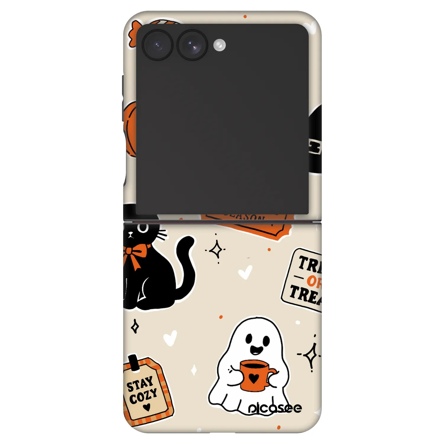 Picasee Fashion Case für Samsung Galaxy Z Flip7 5G - Halloween stickers