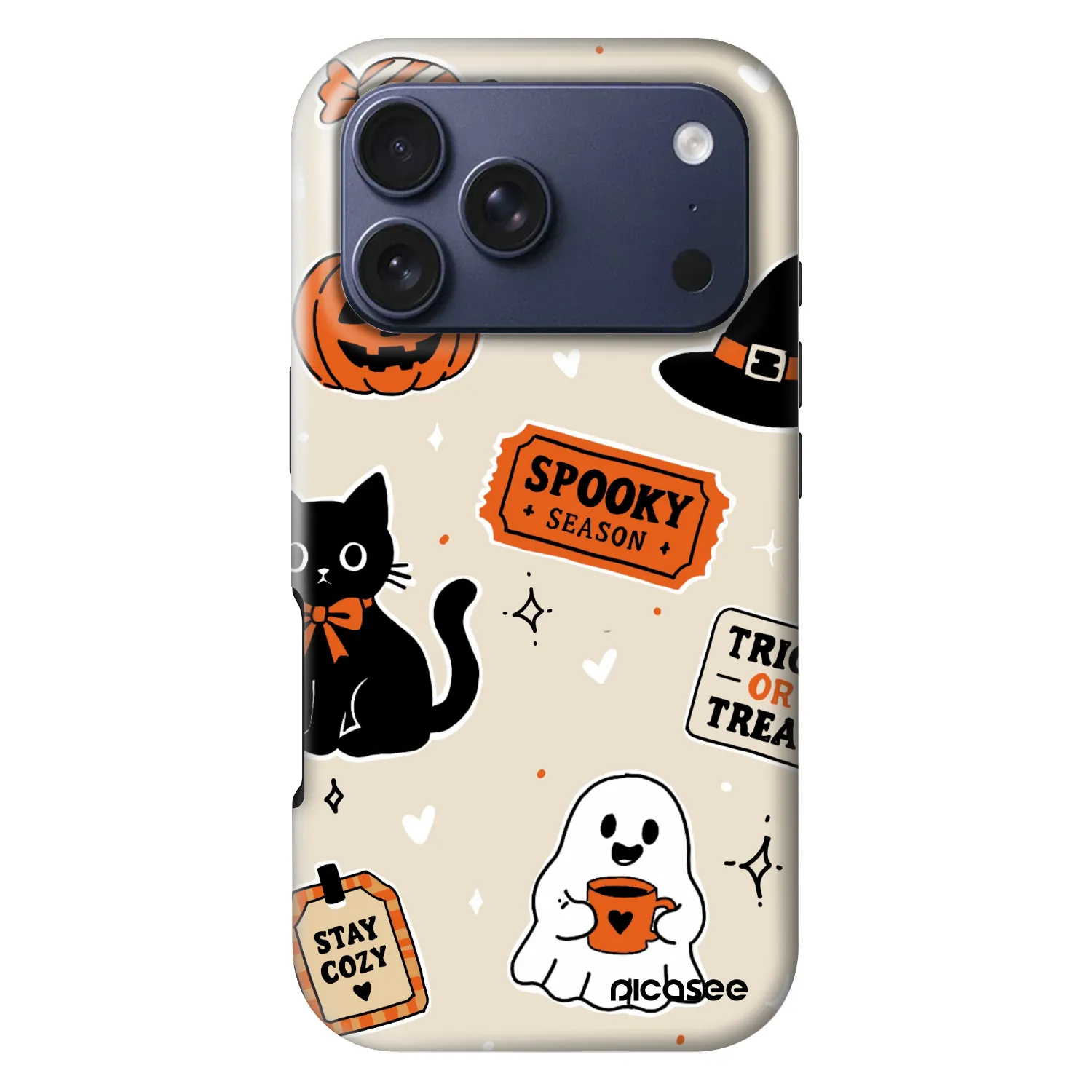 Picasee Fashion Case MagSafe für Apple iPhone 18 Pro - Halloween stickers