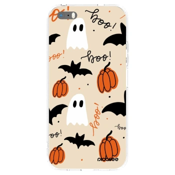 Apple iPhone 5/5S/SE Hülle - Transparentes Silikon - Halloween 26