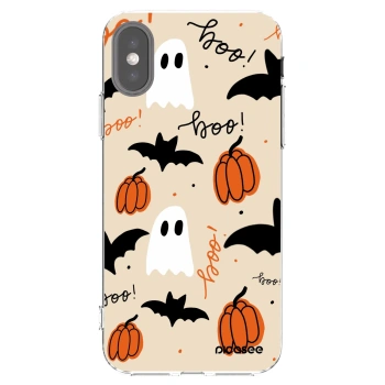 Picasee Apple iPhone X/XS Hülle - Transparentes Silikon - Halloween 26