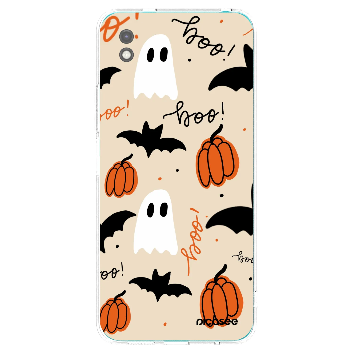Picasee Xiaomi Redmi 9A Hülle - Schwarzes Silikon - Halloween 26