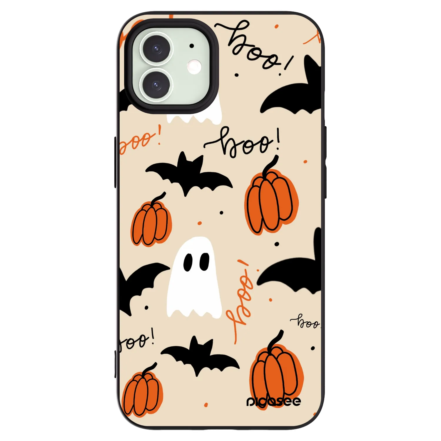 Picasee Apple iPhone 12 Pro Hülle - Schwarzes Silikon - Halloween 26