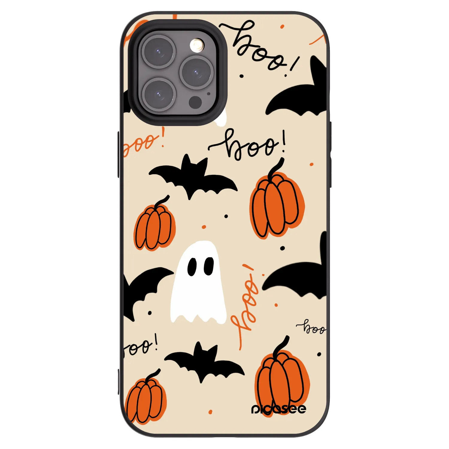 Picasee Apple iPhone 12 Pro Max Hülle - Schwarzes Silikon - Halloween 26