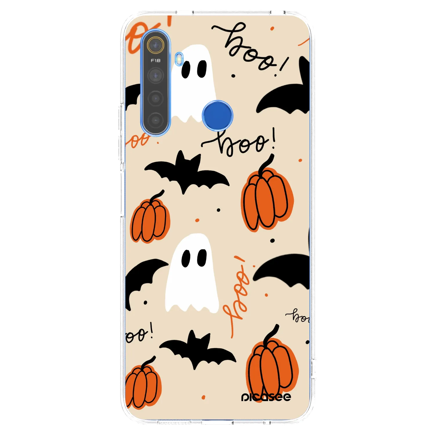 Picasee Realme 5 Hülle - Transparentes Silikon - Halloween 26