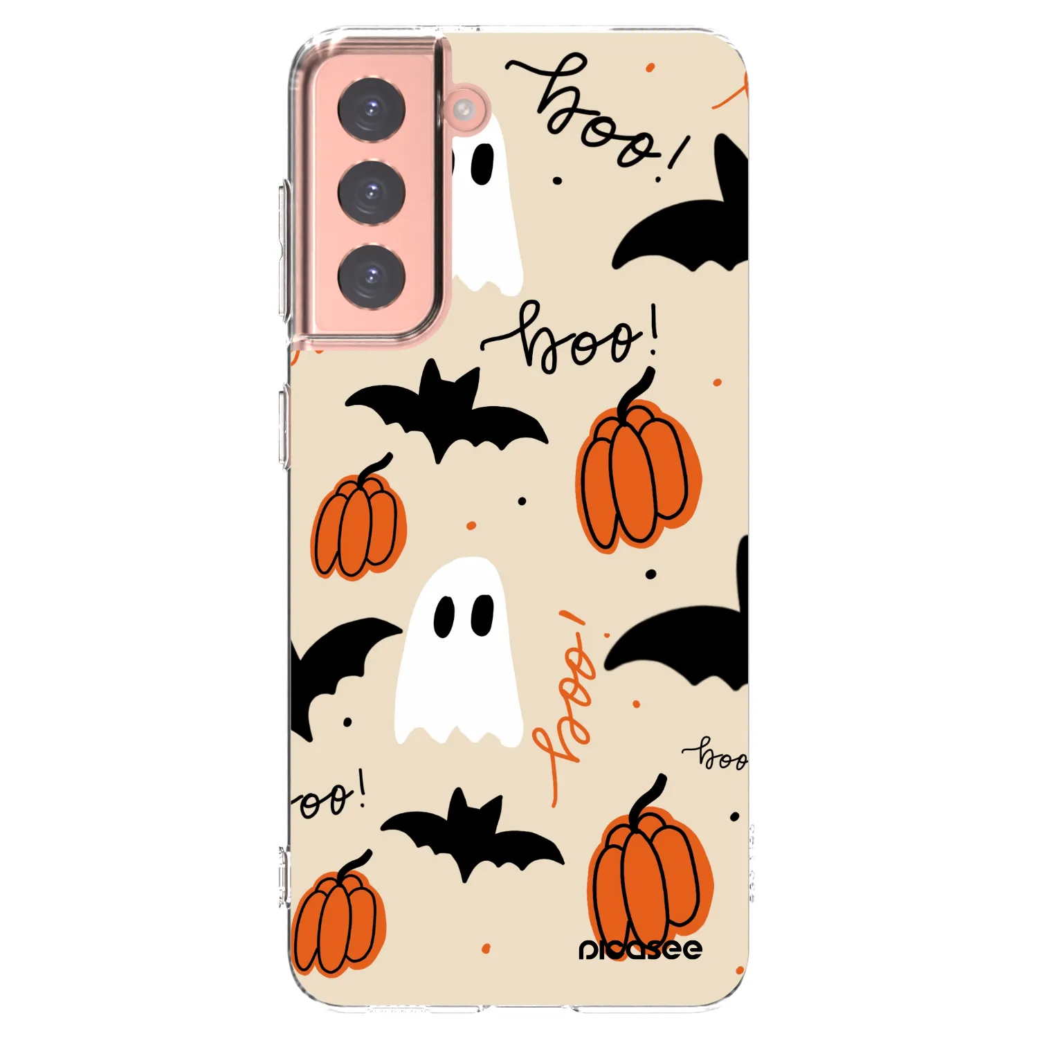 Picasee Samsung Galaxy S21 5G G991B Hülle - Transparentes Silikon - Halloween 26