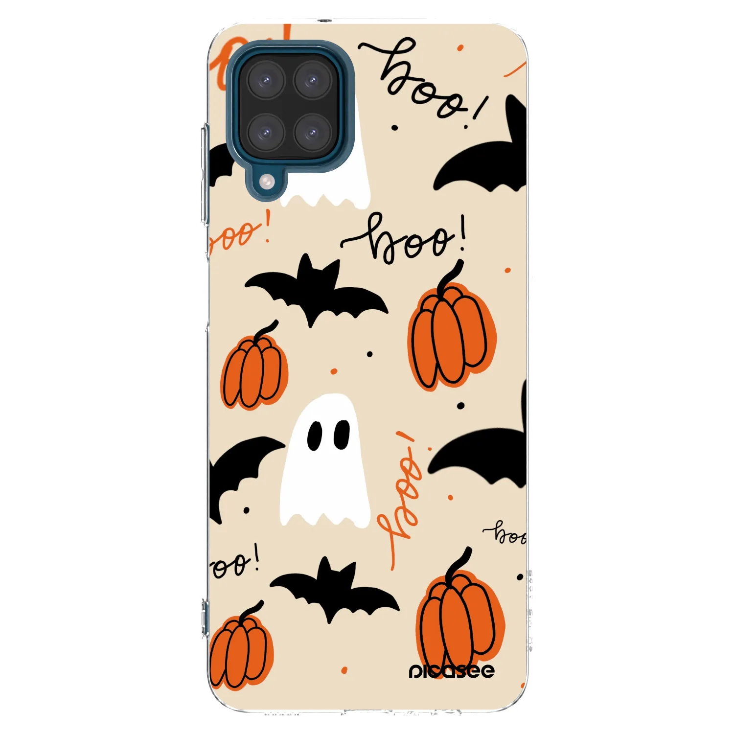 Picasee Samsung Galaxy A12 A125F Hülle - Transparentes Silikon - Halloween 26