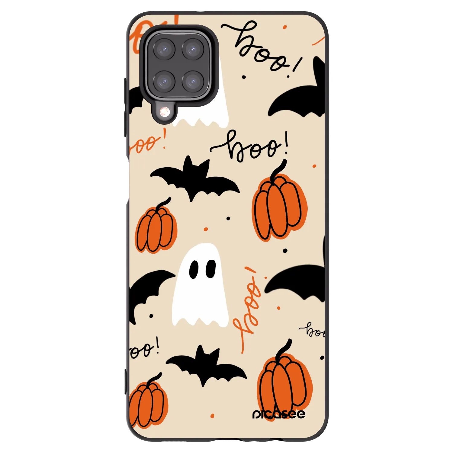 Picasee Samsung Galaxy A12 A125F Hülle - Schwarzes Silikon - Halloween 26
