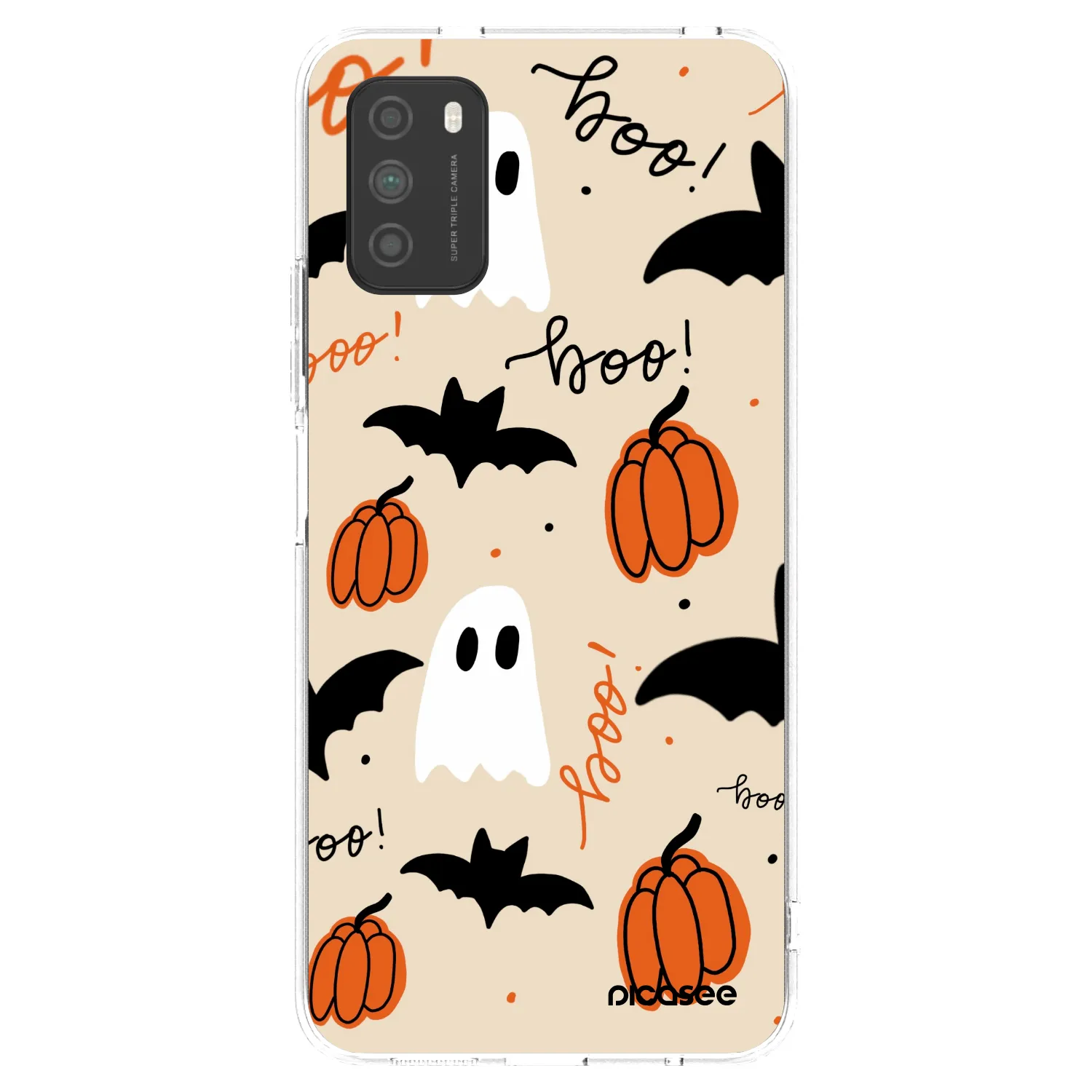Picasee Xiaomi Poco M3 Hülle - Transparentes Silikon - Halloween 26