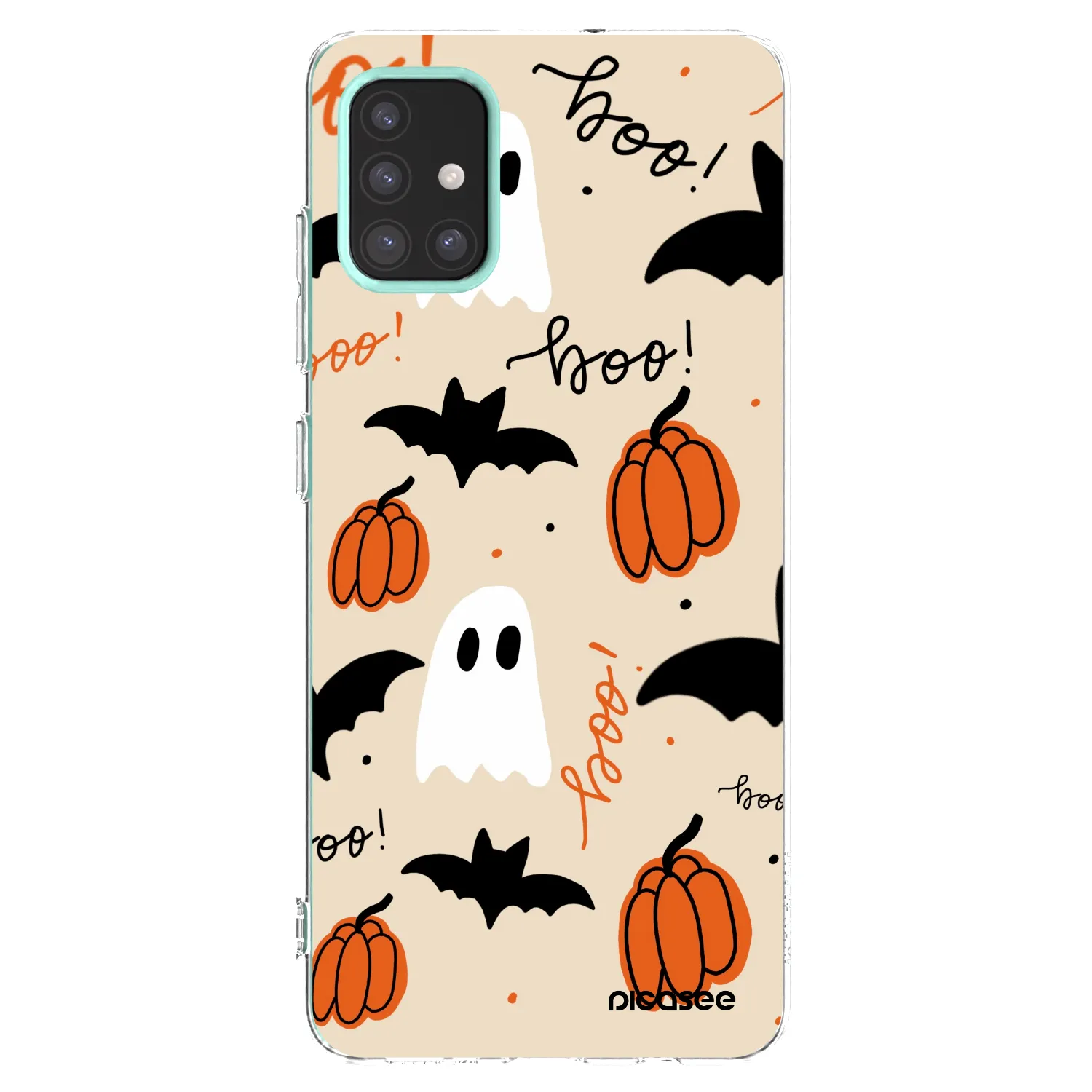 Picasee Samsung Galaxy M31s Hülle - Transparentes Silikon - Halloween 26