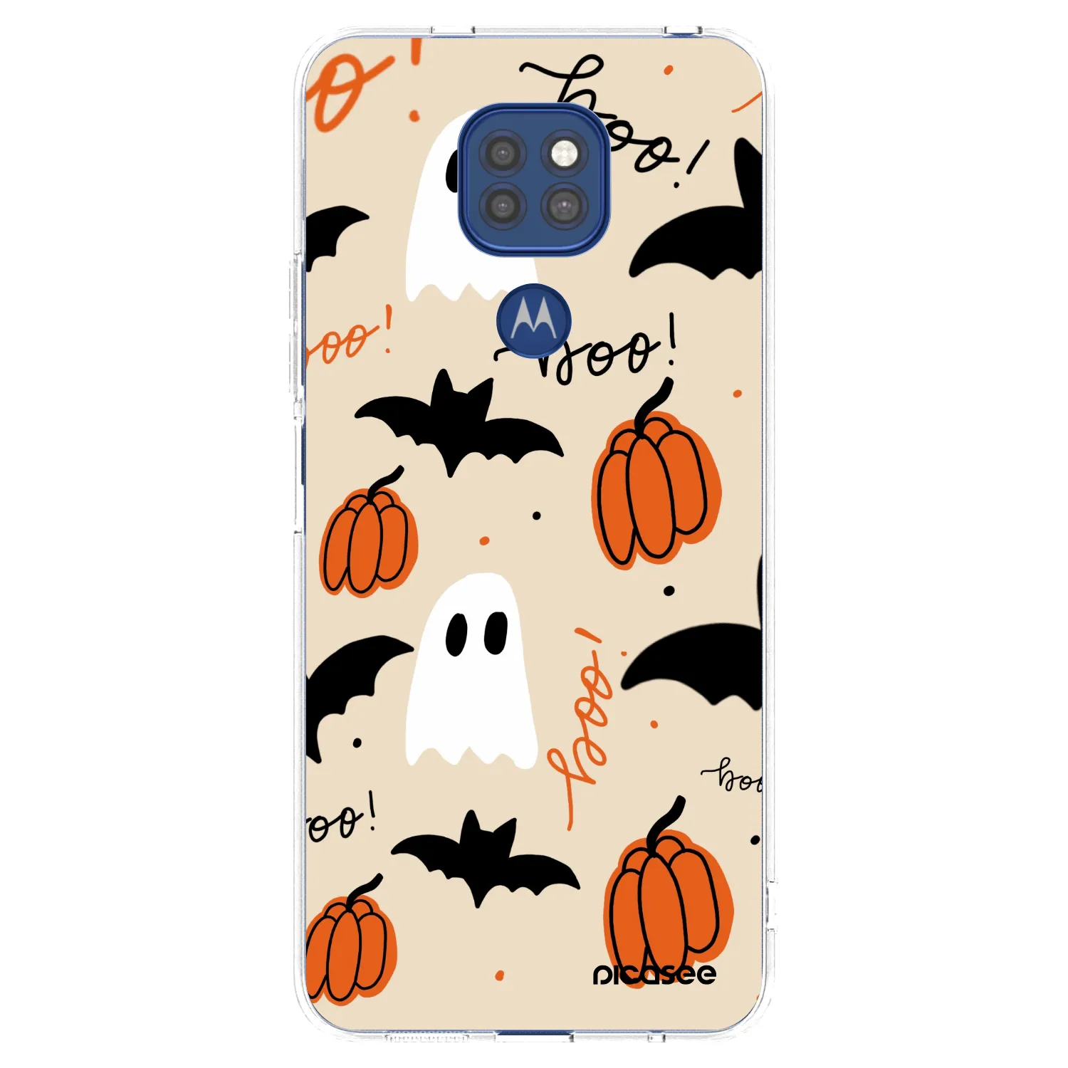 Picasee Motorola Moto G9 Play Hülle - Transparentes Silikon - Halloween 26