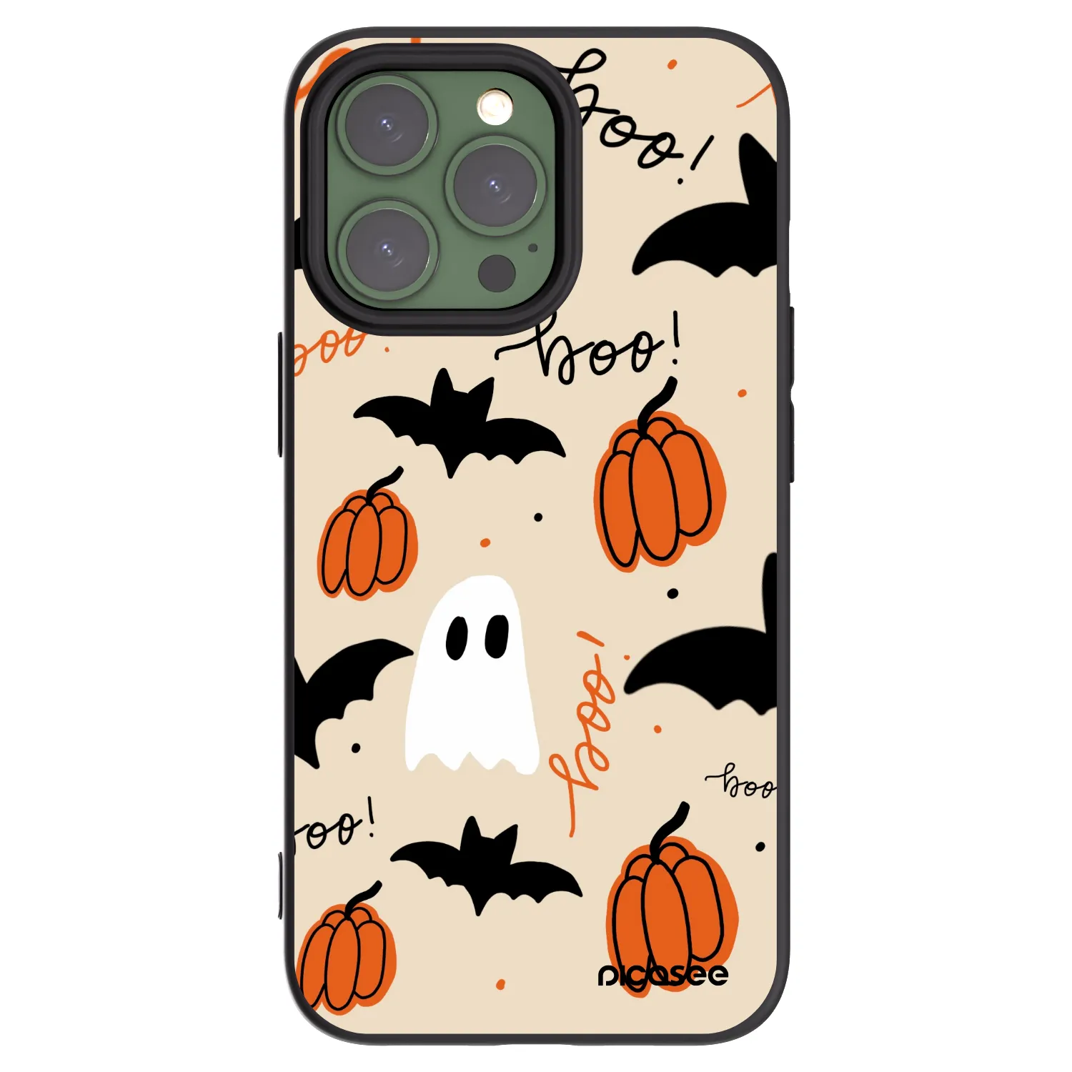 Picasee Apple iPhone 13 Pro Hülle - Schwarzes Silikon - Halloween 26