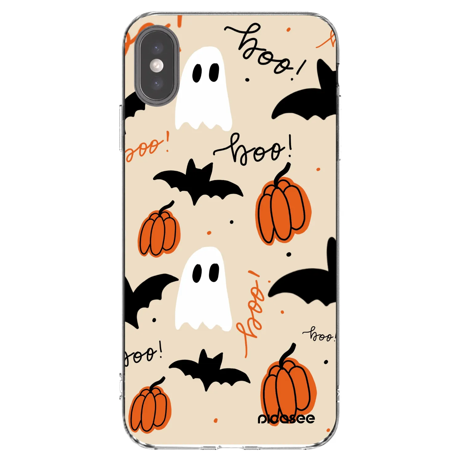 Picasee Apple iPhone XS Max Hülle - Transparentes Silikon - Halloween 26