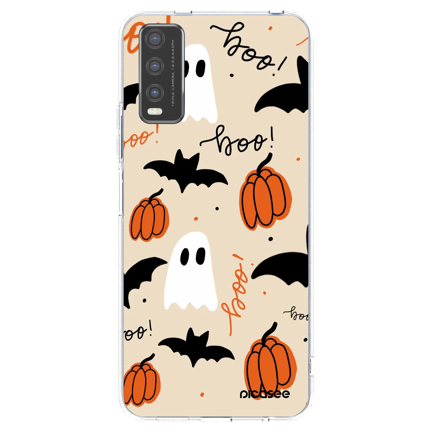 Picasee Vivo Y20s Hülle - Transparentes Silikon - Halloween 26
