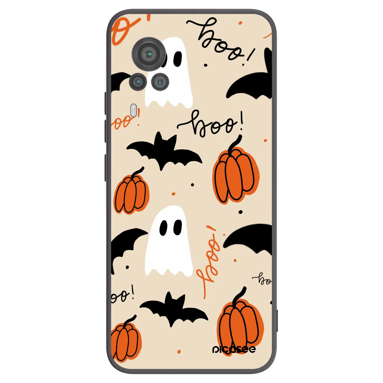 Picasee Vivo X60 Pro 5G Hülle - Schwarzes Silikon - Halloween 26