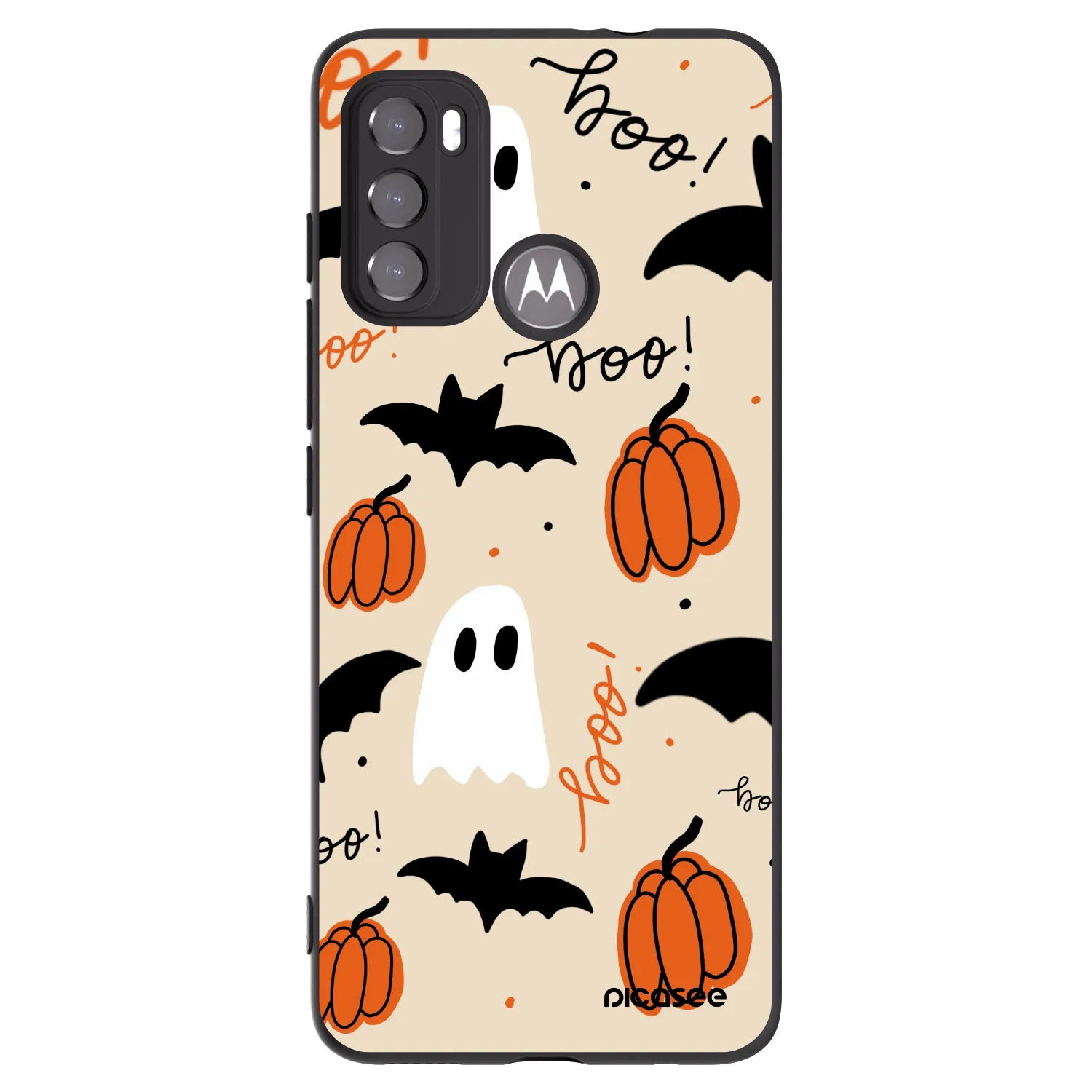 Picasee Motorola Moto G60 Hülle - Schwarzes Silikon - Halloween 26