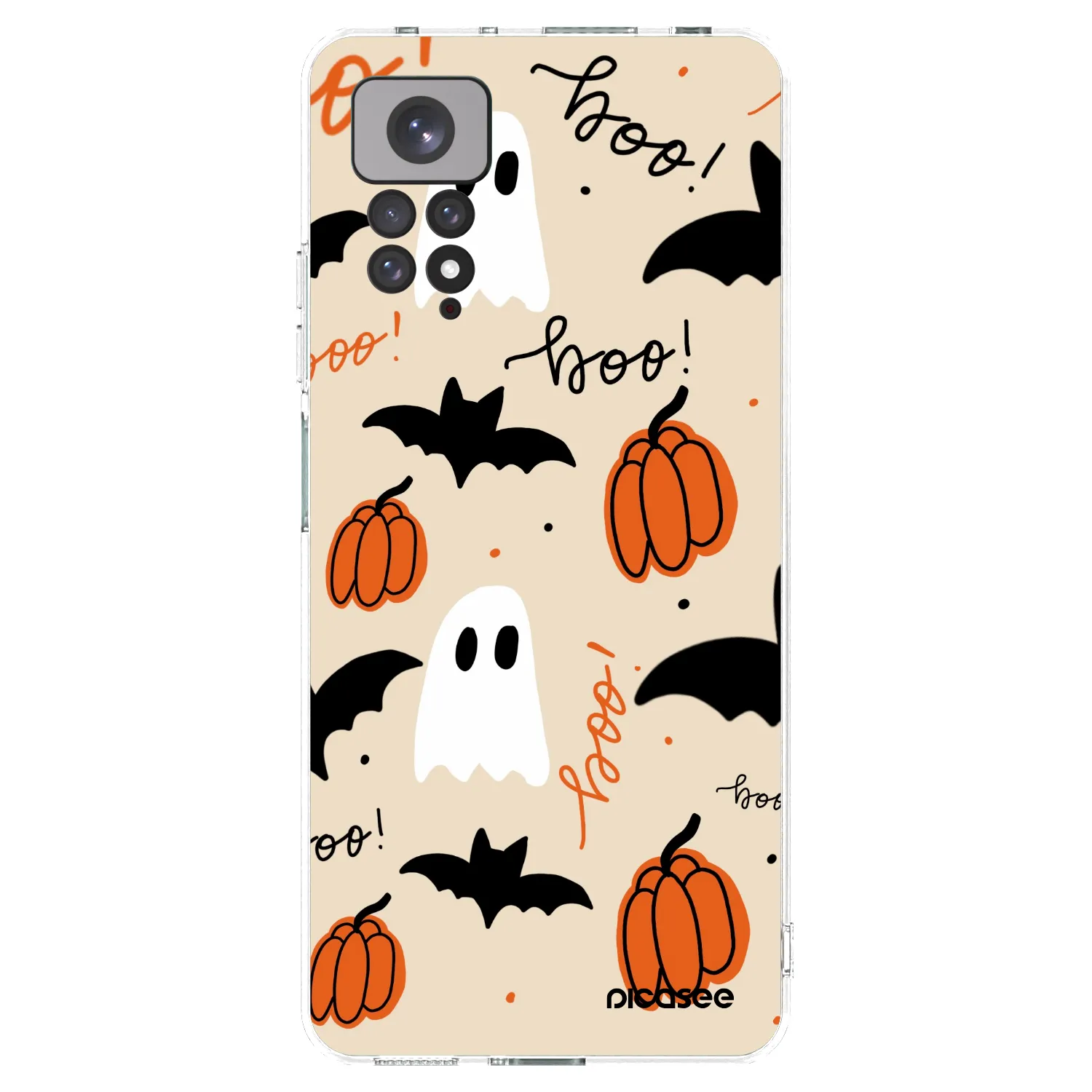 Picasee Xiaomi Redmi Note 11 Hülle - Transparentes Silikon - Halloween 26