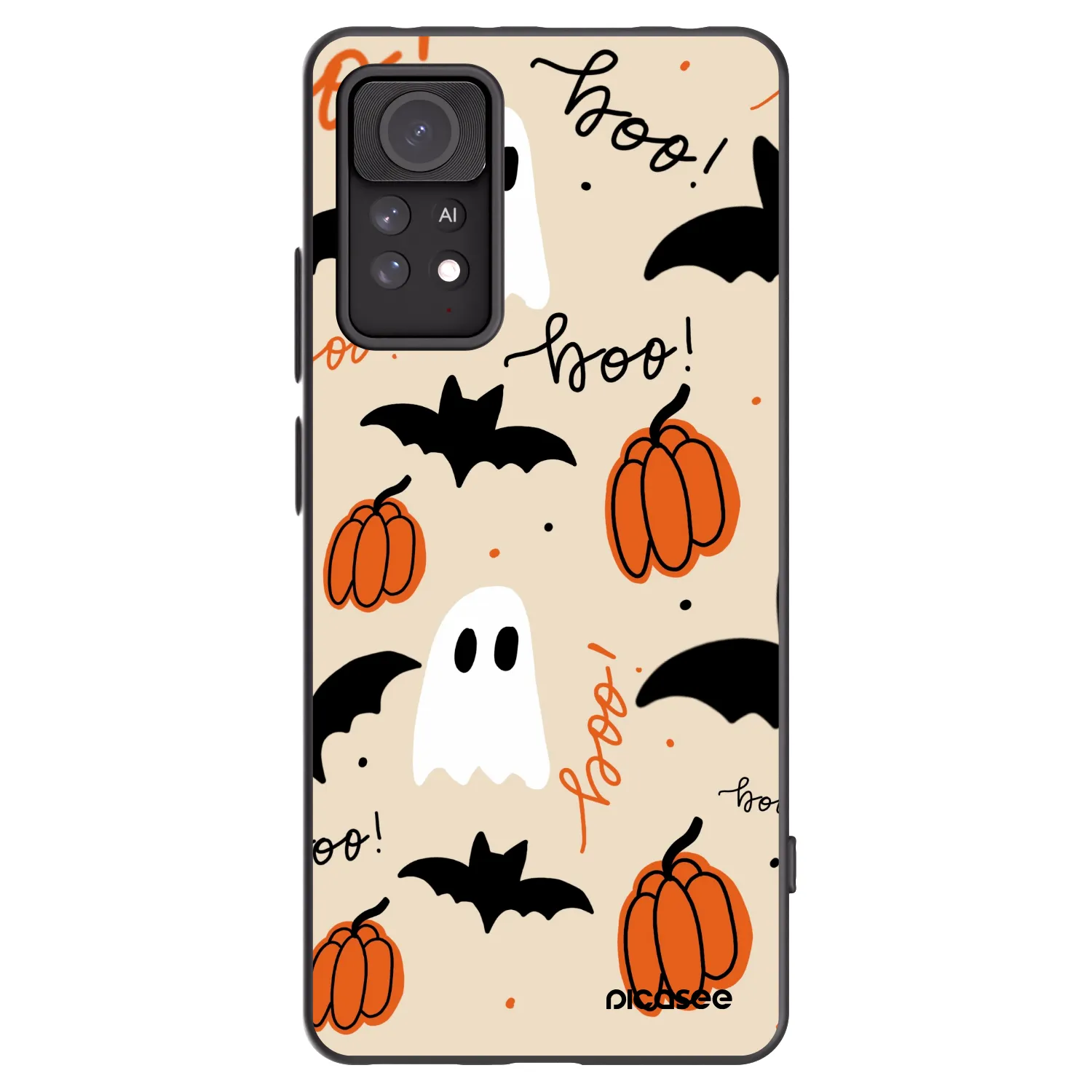 Picasee Xiaomi Redmi Note 11 Pro Hülle - Schwarzes Silikon - Halloween 26